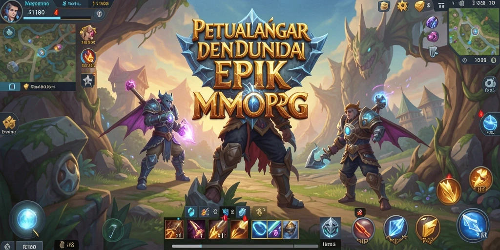 Tampilan gameplay epik dalam dunia MMORPG 8180.