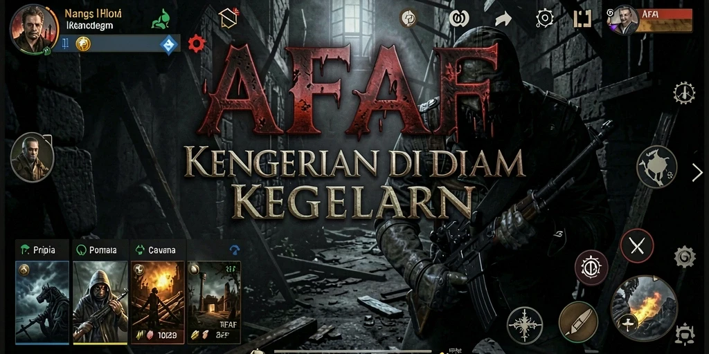 Gameplay AFAF yang menegangkan dengan suasana horror yang mencekam.