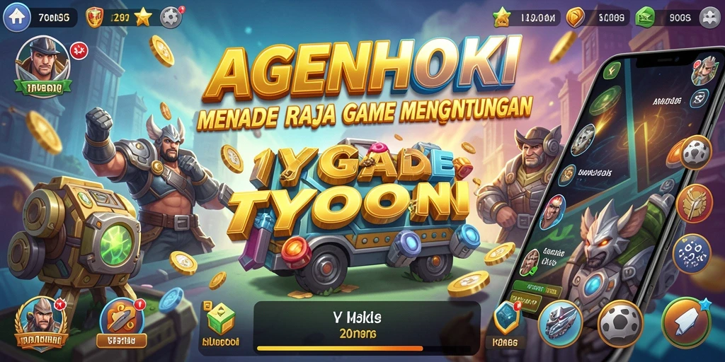 Tampilan gameplay Tycoon yang menarik dalam AGENHOKI.