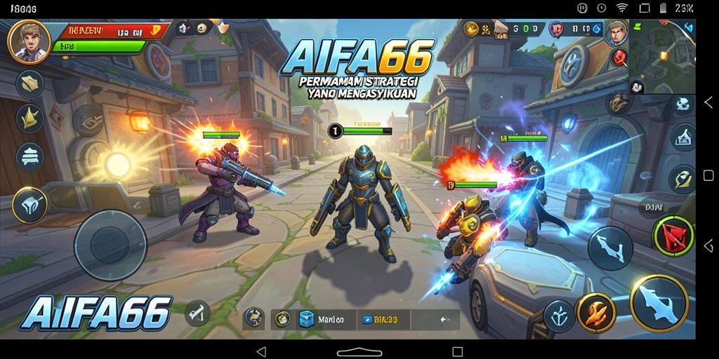 Tampilan gameplay AIFA66 yang strategis dan mendebarkan.