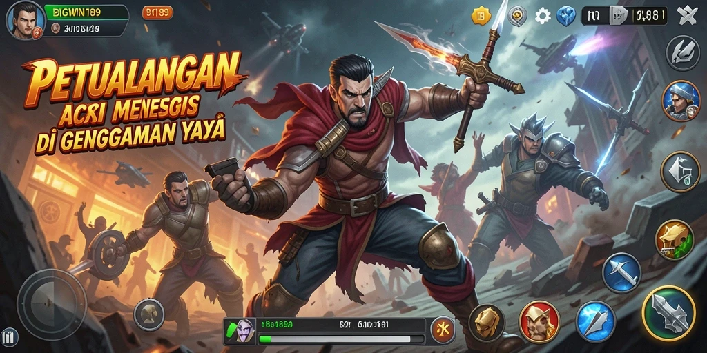 Tangkapan layar menampilkan aksi menegangkan dalam BIGWIN189.