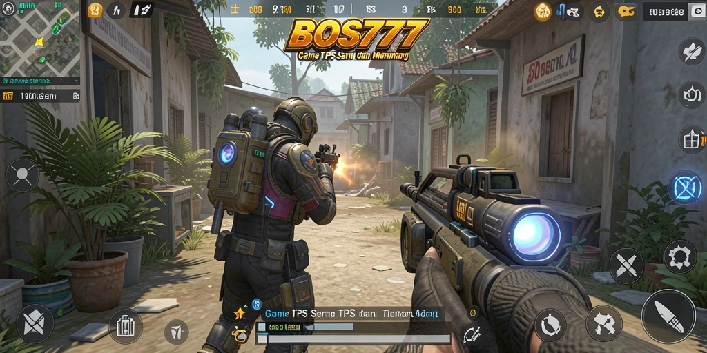 Screenshot gameplay mengesankan dari BOS777 dengan aksi TPS yang mendebarkan.
