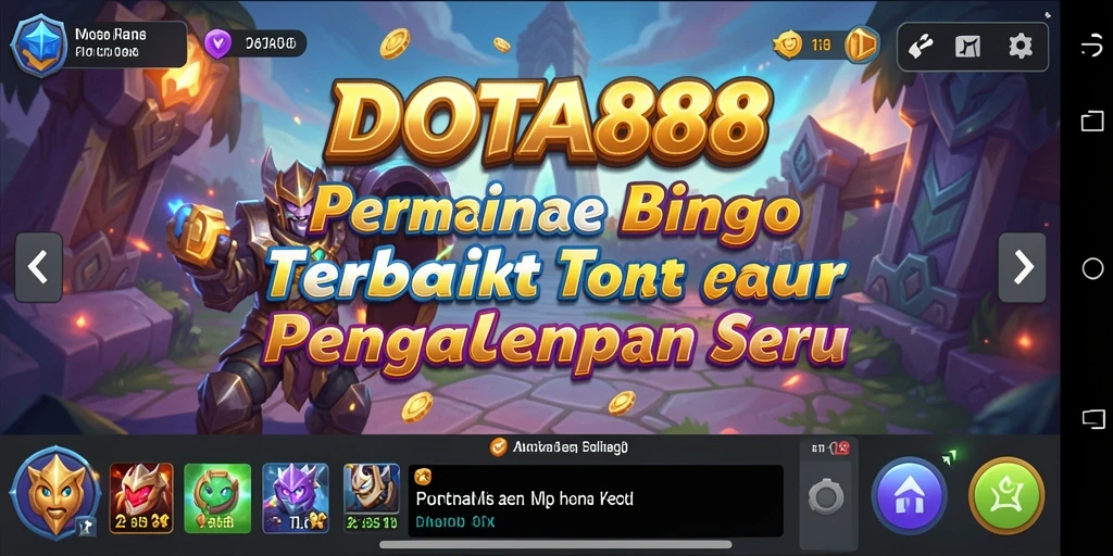 Tampilan gameplay seru di DOTA88 dengan suasana Bingo yang meriah.