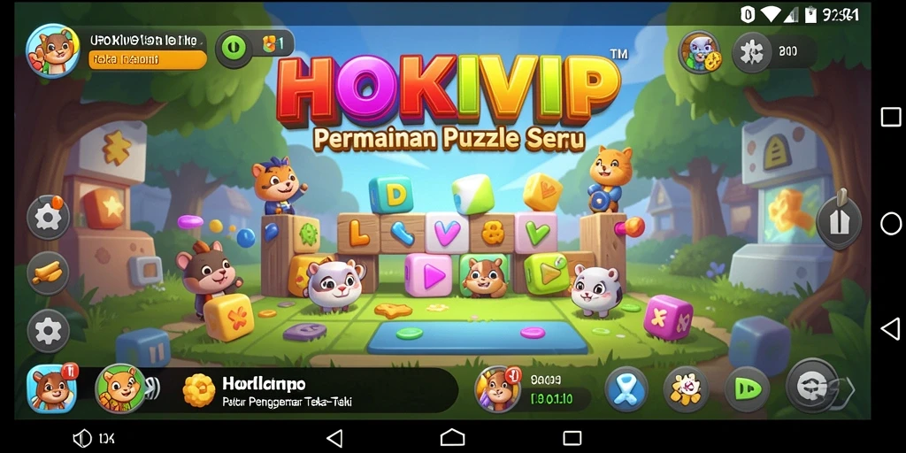 Tampilan gameplay HOKIVIP dengan teka-teki menarik.