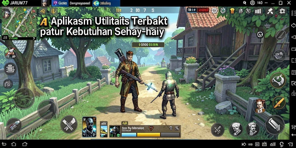 Tampilan antarmuka JARUM77 yang bersih dan intuitif.