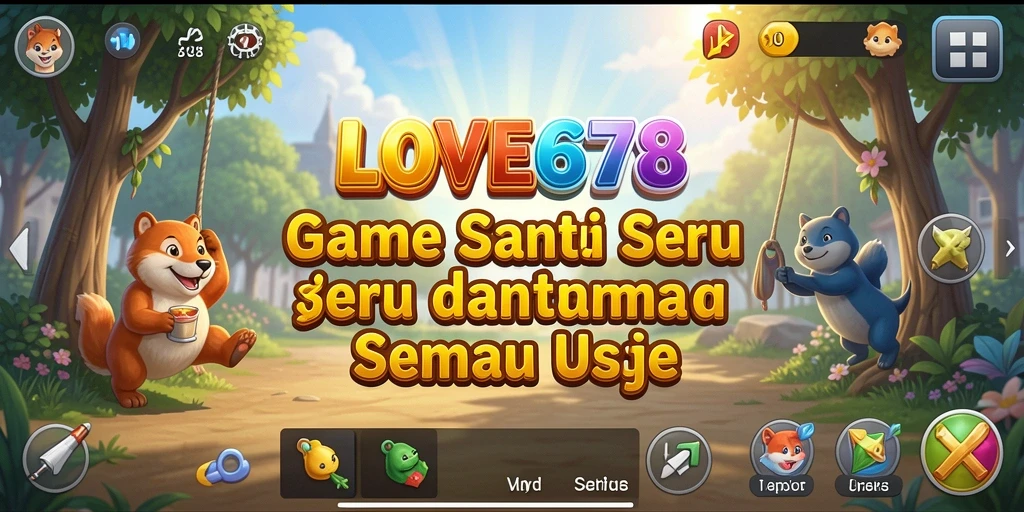 Screenshot utama LOVE678 menunjukkan keseruan gameplay santai dan interaktif.