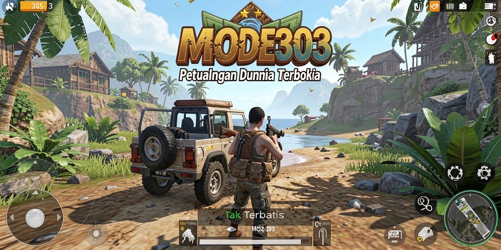 Tampilan menakjubkan dari gameplay Open World MODE303.