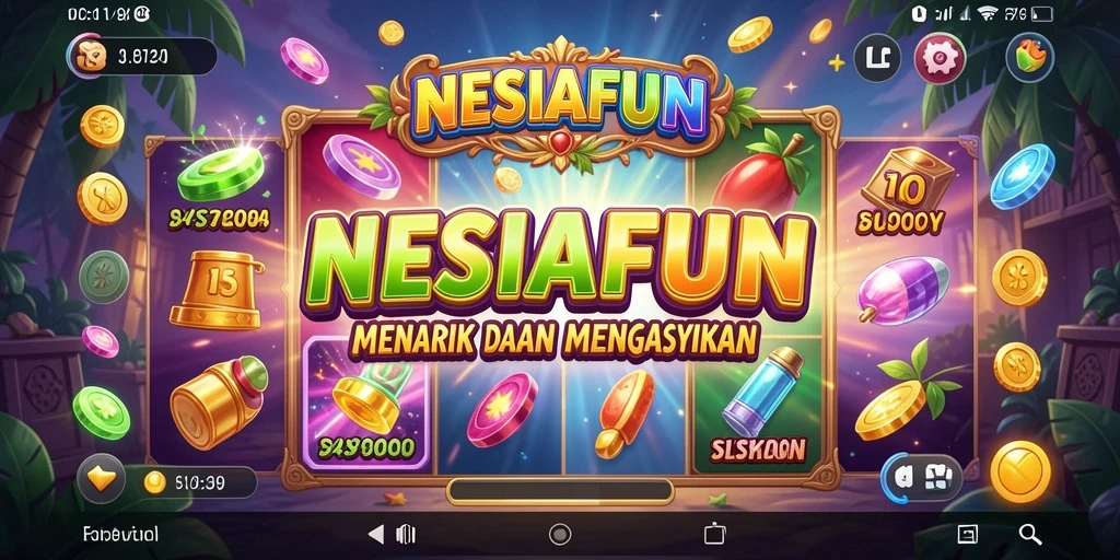 Tampilan gameplay NESIAFUN yang menarik dengan efek visual yang memukau.