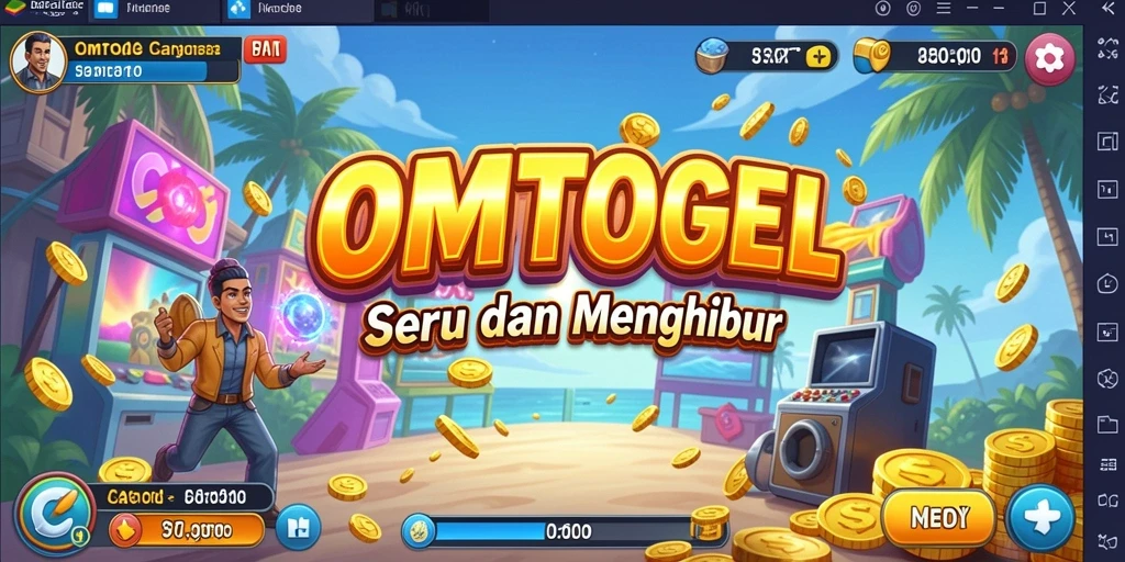 Screenshot gameplay OMTOGEL menunjukkan aksi seru dalam game arcade.