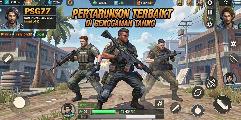 Tampilan gameplay yang intens dan seru dari PSG77.