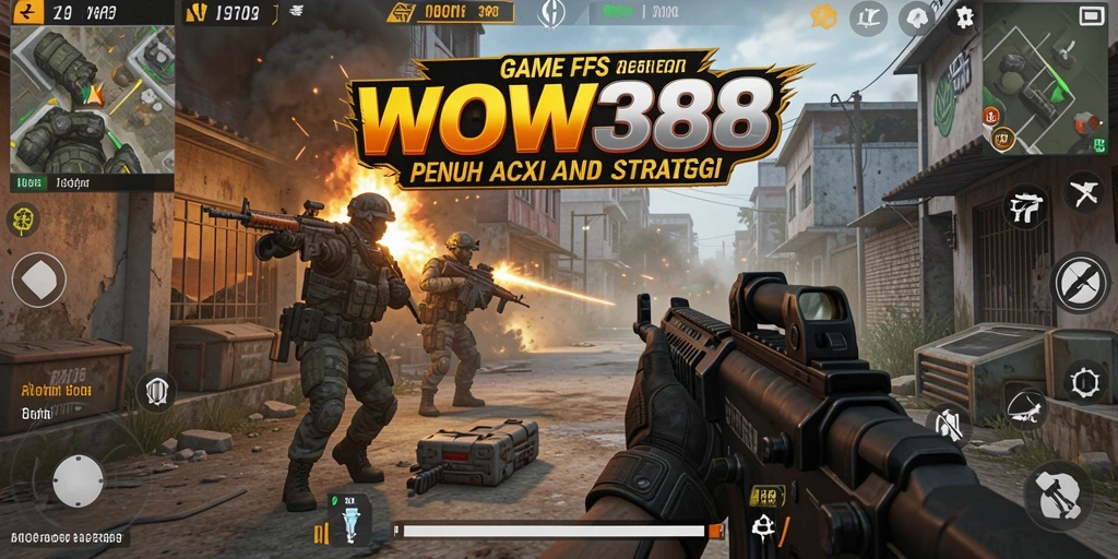 Screenshot WOW388 menampilkan pertempuran FPS yang mendebarkan dan grafis realistis.