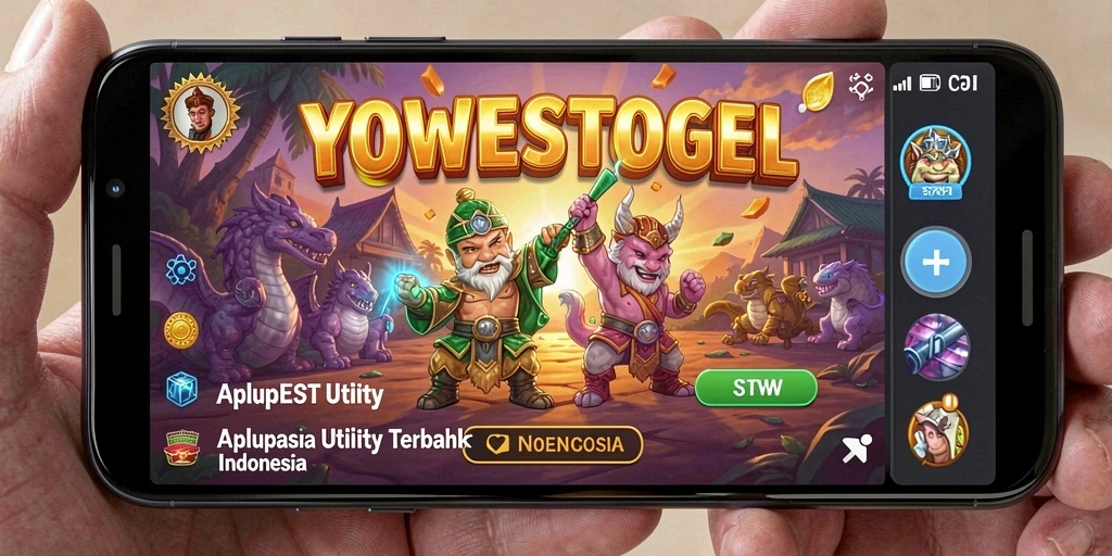 Tampilan utama aplikasi YOWESTOGEL yang menampilkan fitur Utility.